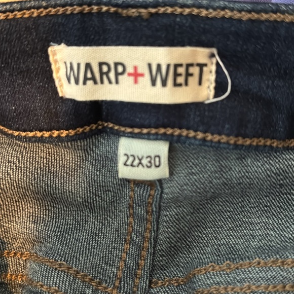 NWT Warp &‎ Weft Blue Dark Wash Portland Boot Cut Jean in Size 22W - Picture 12 of 13